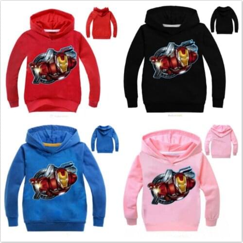 New Autumn children boys hooded coat kids long sleeve tshirt Outerwear Clothes christmas t shirt girls hoodies and sweatshirt