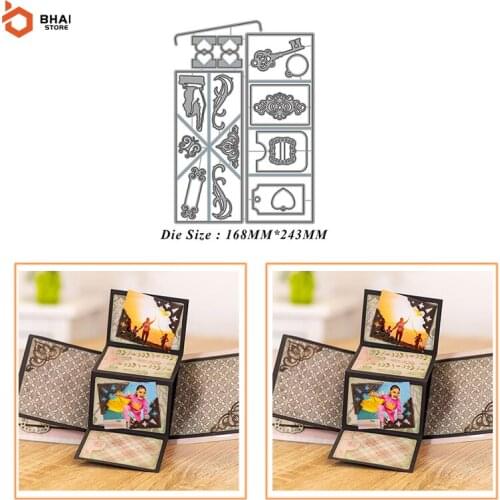 New Design Surprise Greeting Card Birthday Card Metal Cutting Dies Cut Decoration Scrapbook Paper Card Embossing Decor Craft