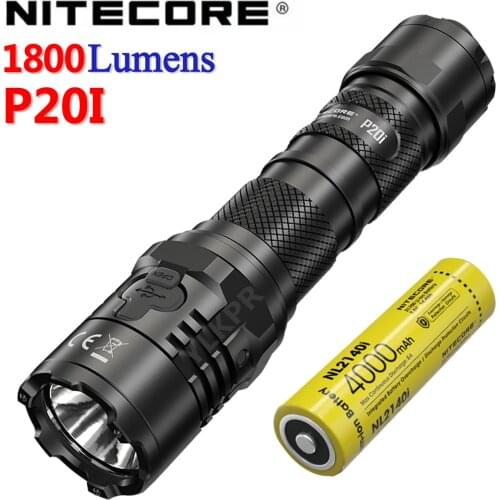 Original NITECORE P20i Uses Luminus SST-40-W LED 1800 Lumens, USB-C Direct Charging Law Enforcement Flashlight