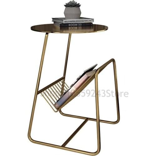 Nordic Bedside Table Sofa Side Cabinet Modern Minimalist Living Room Light Luxury Rock Board Corner Table Small Coffee Table Min