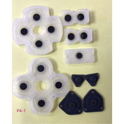 5pcs for ps4 game pad controller button rubber set made in china jdm 011 020 030 040 050