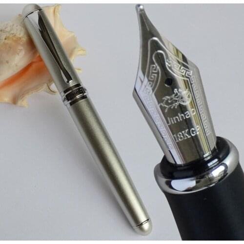 FOUNTAIN PEN 18KGP 0.7mm BROAD NIB JINHAO X750 NOBLE SILVER SAND LUXURY COPPER CHAMPAGE BLACK 15 COLORS SELECTIVE JINHAO 750