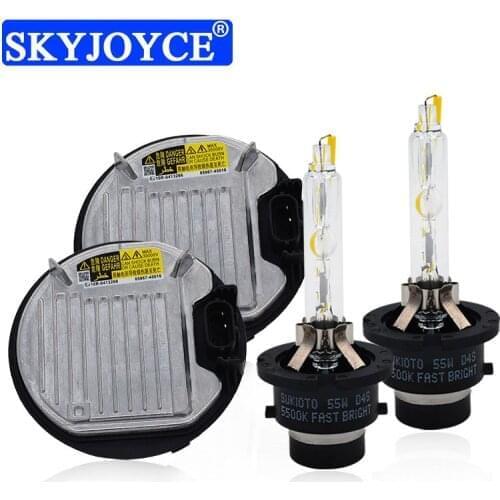 SKYJOYCE 55W D2S D4S HID Kit 85967-45010 DDLT004 D2S HID Ballast 5500K Fast Bright D2S D4S HID Bulb For Toyota Lexus Headlight