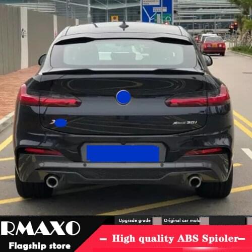 For BMW G02 X4 Spoiler 2019-2020 lip spoiler ABS Material Car Rear Wing Primer Color Rear Spoiler For BMW X4 G02 Spoiler