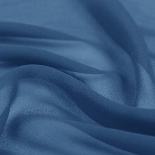 100% pure silk georgette 8mm 114cm 45"width blue heaven color mulberry silk fabric for dress, shirt NO.84