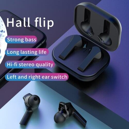 1 Pair TWS Wireless Earphones Sports BT 5.0 Srereo Sound Earbuds Smart Tap Guest In-Ear BT Earphone With Charging Box