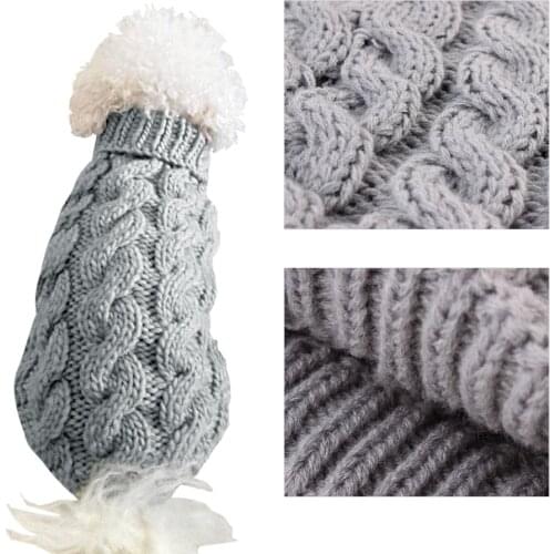 Winter Dog Sweater Small Dog Clothes Puppy Sweater For Pet Dog Knitting Crochet Cloth Christmas Dog Sweater Decoration