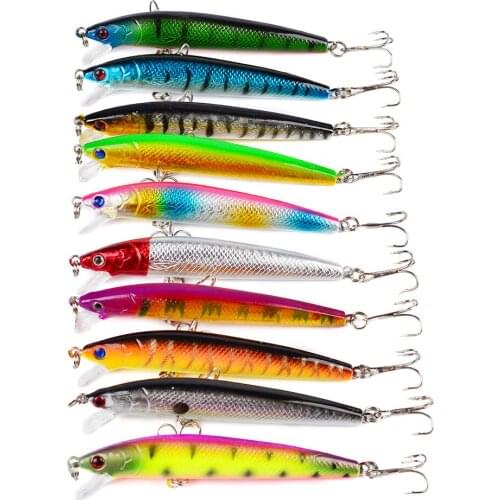 1Pcs 9.5cm/7.7g Lifelike Artificial Minnow Sea Fishing Lures Hard Bait Trolling For Wobblers Crankbait Trailers Jerkbait