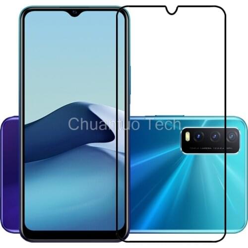 25 Pcs/Lot Full Cover Screen Protectors For Vivo Y20i Scratch Proof Protective Film Tempered Glass For Vivo Y20