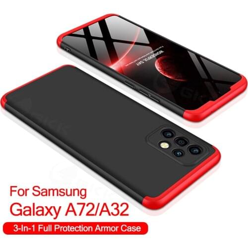 360 Full Protection Case For Samsung Galaxy A72 A32 F62 M62 A12 Shockproof Matte Hard For Samsung A72 A32 F62 M62 A12 Cover Case