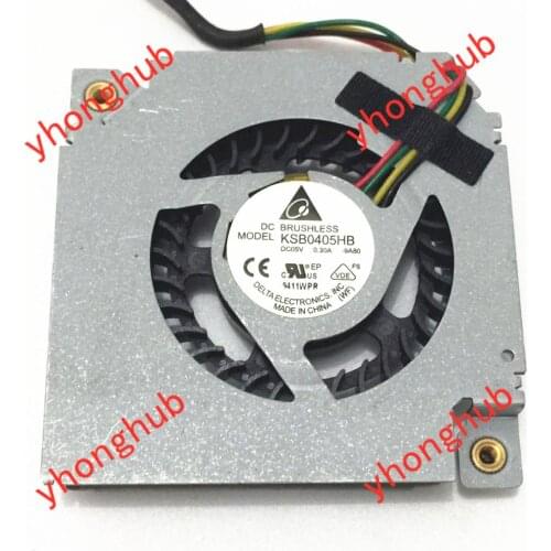 Detla Electronics KSB0405HB 9A80 DC 5V 0.3A 4-Wire Server Cooling Fan