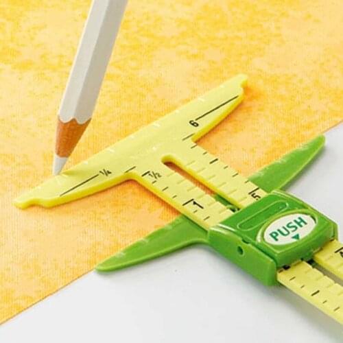 5 in 1 Patchwork Tool for Measuring Home Use Multi-function STA23/STA24 Sewing Accessories Tailor Ruler Sliding Gauge