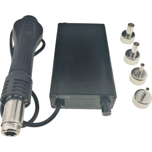 700W Hot Air Gun T12 Handle Adjustable Electric Nozzle Stand Dryer Welding Tools Heating Elements Solder