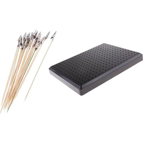 Modeler Basic Tool Supply 20x Alligator Clip Color Painting Inkjet Stick with Hodler Base for SD HG RG Gundam Models