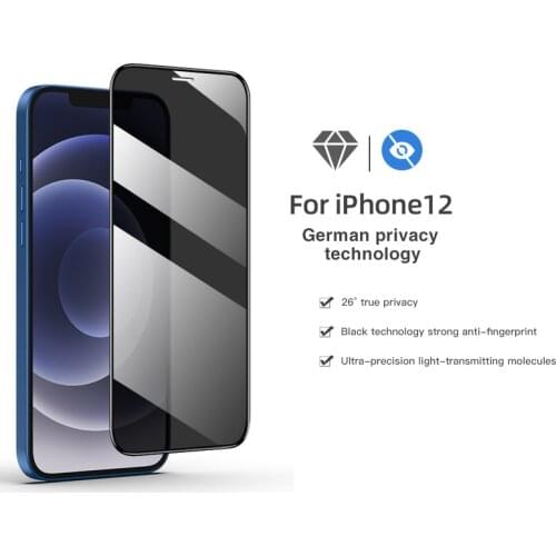 Private Screen Protector For iPhone 6 6s 7 8 7P 8P Anti-spy Tempered Glass For iPhone 11 11pro 12mini 12pro max Privacy Glass