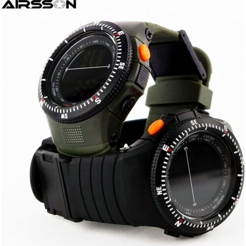 Multifunctional Tactical Watch 50M Waterproof Shockproof Men Sports Watches Outdoor Climbing Hunting LED Digital Wristwatch