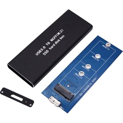 M2 SSD Case NGFF SATA M.2 to USB 3.0 SSD Hard Disk Case External Hard Drive Enclosure For 2230 2242 2260 2280 M.2 NGFF SATA SSD
