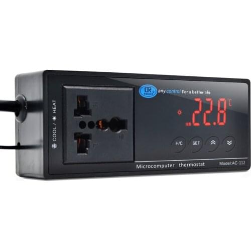 Digital Display Plug-in Thermostat Universal Socket ON/OFF Regulator Aquarium/Greenhouse Temperature Controller