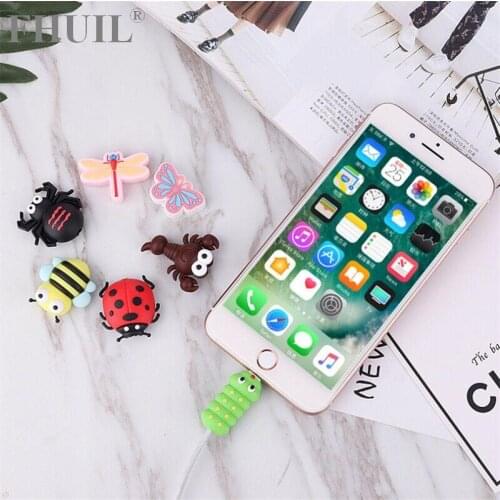 Cartoon Cable Winder Holder Cord Adorable Protection Cables Management Data Line Wire Organizer For iPhone USB Charger