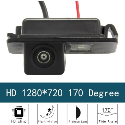 For Ford Fiesta MK6 2009~2015/EcoSport MK1 MK2 2004~2015 HD 1280*720 Fisheye 170 Degree Car Reversing Rear View Camera