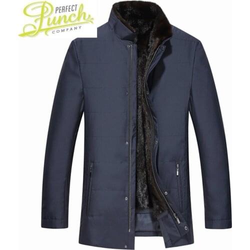Mink Coat Korean Reaal Winter Jacket Men Plus Size Real Fur Parka for Mens Clothes 2021 Casaco 84177 YY907