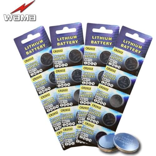 20x Wama CR2032 3V Button Cell Coin Batteries Lithium BR2032 CR2332 BR2332 DL2032 ECR2032 L14 L2032 Car Remote Battery New