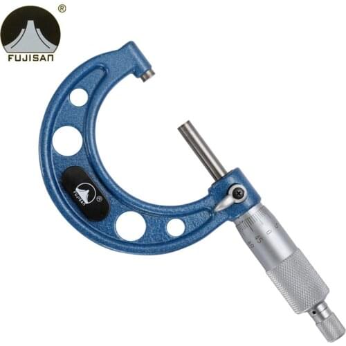 FUJISAN Outside Micrometer 25-50mm /0.01mm Carbide Standards Metric Micrometro Calipers Measuring Tool