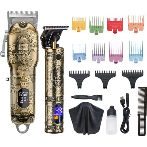 Hair Clippers Kit Cordless Cutting Electric Hair Trimmers Hair Cutting Tools Barbers Men Kids Clipper Set Hair Grooming Kit