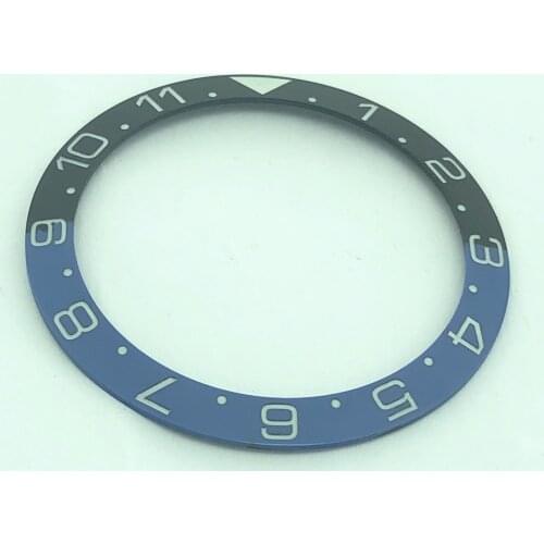 Brand new high quality 38mm pearl rotating luminous watch bezel black blue suitable for self-winding 40mm case mens watch