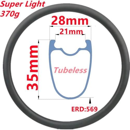 Factory Cheap Super Light Road Bike Rim Factory Sell Road Bike Carbon Rims Carbon Rim 28mm Wide 35mm Depth Road Bike Carbon Rims