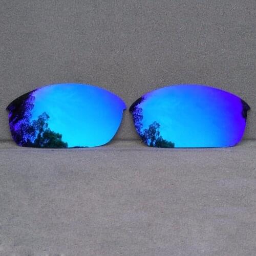 Polarized Ice Blue Mirror Replacement Lenses for Flak Jacket Frame 100% UVA & UVB Anti-Reflective