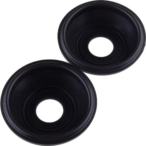 2Pcs Motorcycle Carburetor Plunger Diaphragm Membrane Rubber Black Fit for Kawasaki KLE400 KLE500 EX500 ER500
