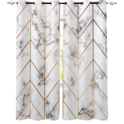 Marble Nordic Style Modern Curtains for Living Room Bedroom Kitchen Curtains Drapes Window Treatments