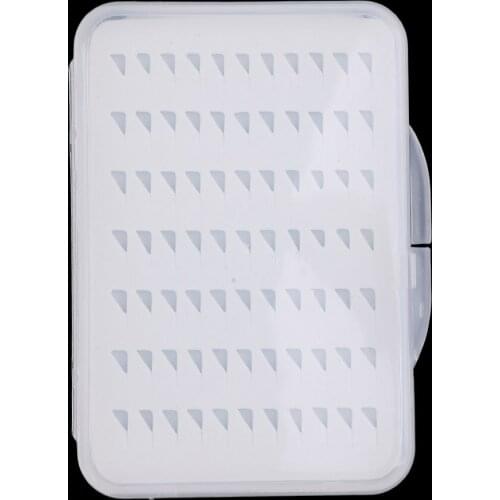 Super Slim Fly Fishing Clear Box Flies Waterproof Case Fishing Tackle Storage Case Box Accessories for Lure Baits Hook S/M/L