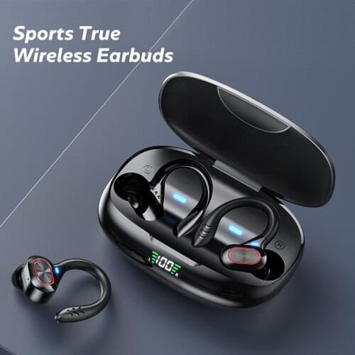 KINGSTAR TWS Bluetooth Headphones Wireless Earphones Waterproof HiFi Stereo LED Display Earbuds With Microphone Sport Headsets