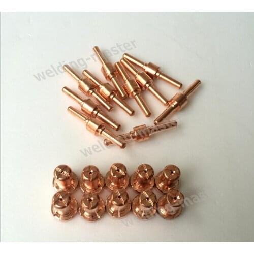 Free shipping 20PCS PT-31 PT31 Extend Electrode & Extend Tips 40A Plasma Cutting Torch Consumables