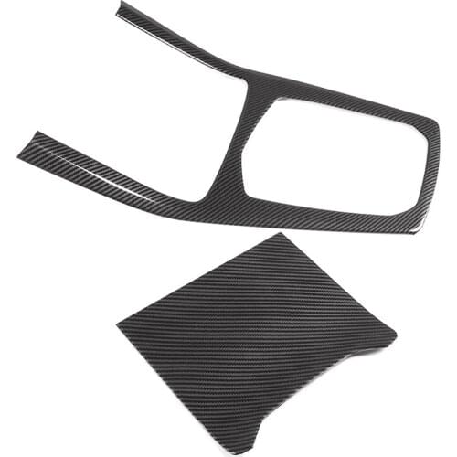 Carbon Fiber Car Center Console Gear Shift Panel Cover Trim Decoration for-BMW X5 G05 X7 G07 2019 2020