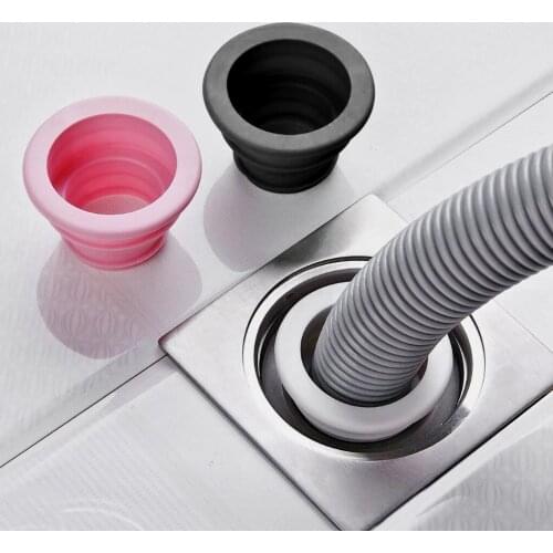 Kitchen Sewer Floor Drain Sealing Ring Washing Machine Tube Connector Anti-odor Telescopic Sealing Stopper