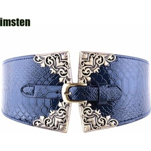 Female Belt Fashion Crocodile Lines Brown Brand Women Belt Hundred Tie-in Loosen Court Restoring Ancient Ways Style Belts