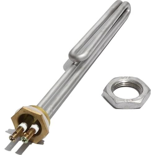 1 Inch/DN25 Heating Tube for Sauna Steem Engine 110/220/380V High Temperature Electric Heater Element with Accessory 1/2/3/4KW