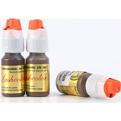 2 bottle/lot package sale 38 Colors Semi Cream Permanent Makeup Pigments Microblading Microshading Tattoo Ink for Eyebrows