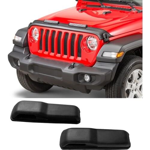 2 PCS for 2018-2021 Jeep Wrangler JL Gladiator 68307300AC Windshield Hood Stop Bumper Strap