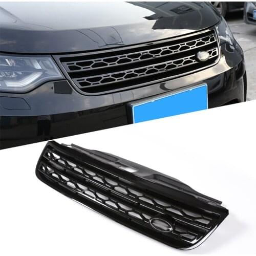 ABS Glossy Black Main Body Kit Car Front Grille Trim For Land rover Discovery 5 2017 2018 L462 LR5 Replacement Exterior Parts