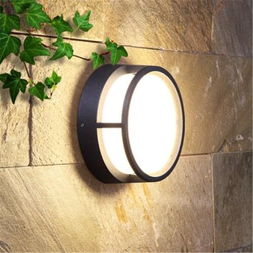 BEIAIDI 7W 12W Outdoor Garden Porch Wall Light Surface Mounted Waterproof Villa Hotel Wall Lamp Courtyard Balcony Aisle Sconces