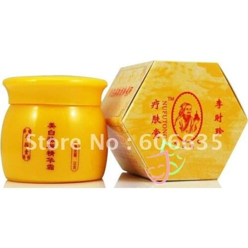 FREE SHIPPING LISHIZHEN Compendium of Materia Medica Whitening Freckle Cream /Sheep embryo bioelement 25G