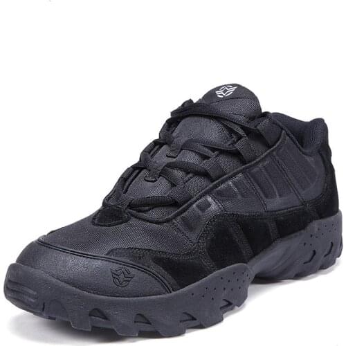 Outdoor Army Fans Comabt Training Boots Climbing Hiking Camping Desert Leather Nylon Wearproof Waterproof Tactical Sports Shoes