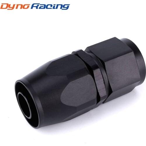 Black AN10 Oil Braided Hose Fitting Straight Swivel Oil Fuel Gas Line Hose End Adaptor Fast Flow Fuel Fitting YC101285