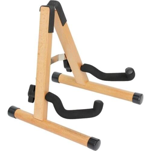 Wooden Guitar Stand Folding Frame Detachable Ukulele Stand Solid Wood Violin Acoustic Electric Shelf Guitar Accessories