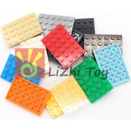 MOC Brick Parts 3032 Plate 4 x 6 Classic Piece DIY enlighten Building Block Toy Accessory