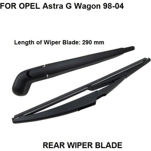 For Vauxhall Opel Astra G Estate Wagon 1998-2004 Rear Window Wiper Arm + Blade Set New 290mm